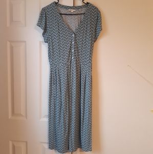 Boden Button Short sleeve Midi Dress